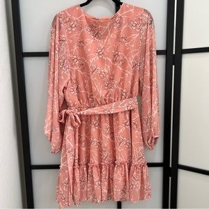 FLYING TOMATO Pink Floral Mini Dress